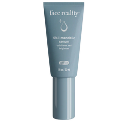 A tube of 5% L-Mandelic Serum by Face Reality, designed for skin care.