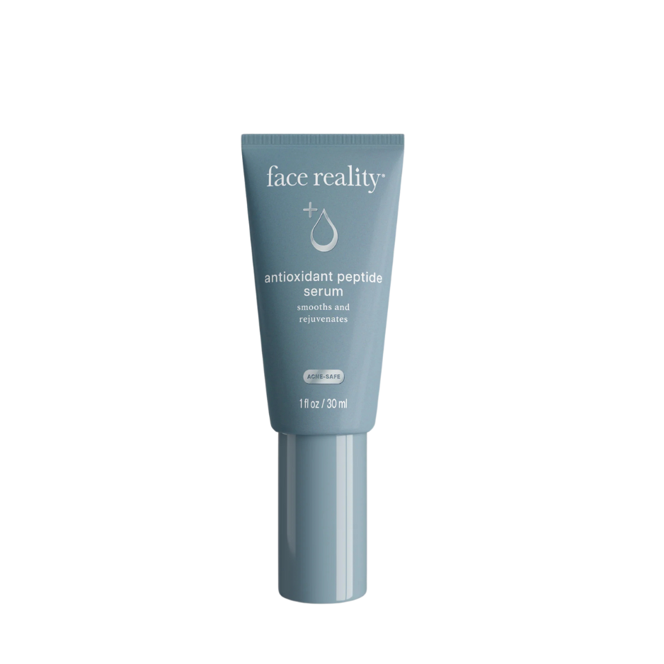 A tube of Face Reality antioxidant peptide face serum.