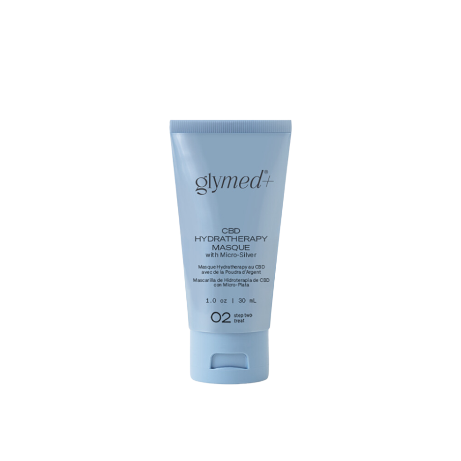 A tube of GlyMed Plus Hydratherapy Masque with Micro-Silver.