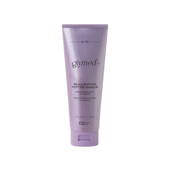 A tube of GlyMed+ Rejuvenating Peptide Mask.