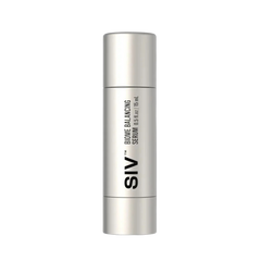 A cylindrical bottle of SIV Biome Balancing Serum against a white background.
