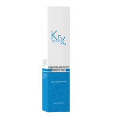 Kry Aesthetics skincare product packaging on a white background